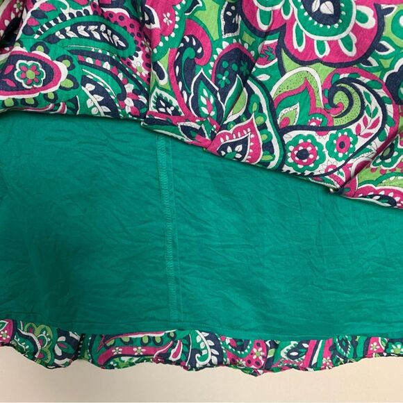 Talbots Paisley Skirt Women’s 18 Floral Pattern Colorful Business Professional - Picture 3 of 7